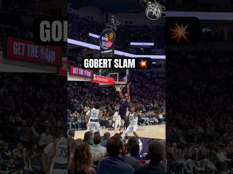 Rudy Gobert Rocks the Rim with the Putback Slam 💪