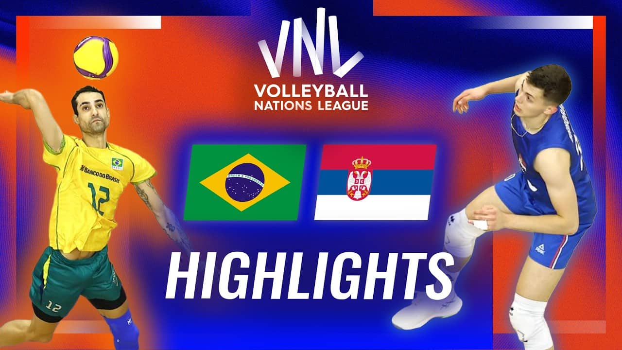 Brazil🇧🇷 vs. Serbia🇷🇸 - Highlights | Week 1 | Men's VNL 2026