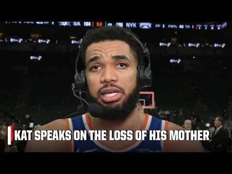 ‘I’m doing this for her’ 🙌 KAT on the loss of his mother after Knicks’ Game 2 win | SportsCenter