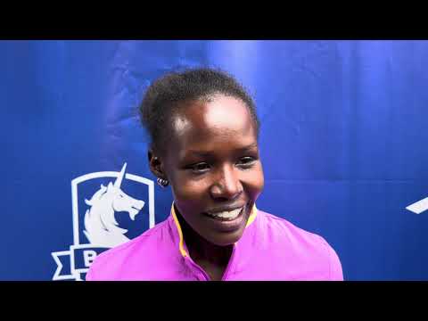 Dorcus Ewoi after repeating as BAA Mile champion in 2026