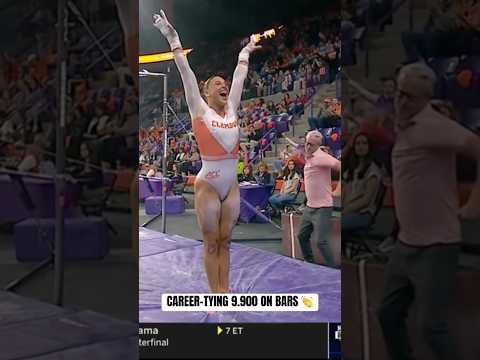 YEAH QUINN 👑#clemson #clemsontigers #ncaagymnastics #collegegymnastics #gymnast