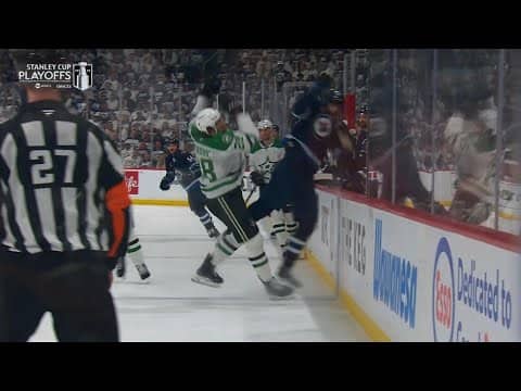 Alexander Petrovic Sends Adam Lowry Into Jets' Bench With Hit