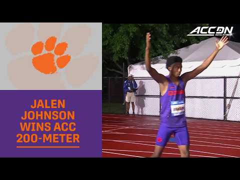 Clemson's Jalem Johnson Wins ACC 200-meter Title