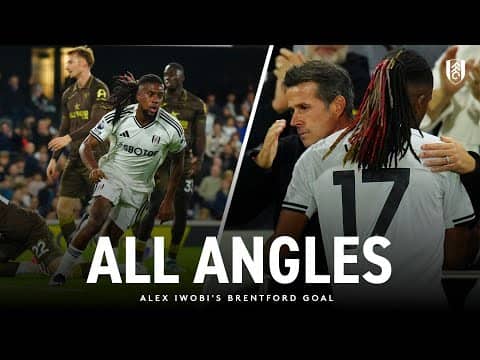 ALL ANGLES | Alex Iwobi's equaliser against Brentford