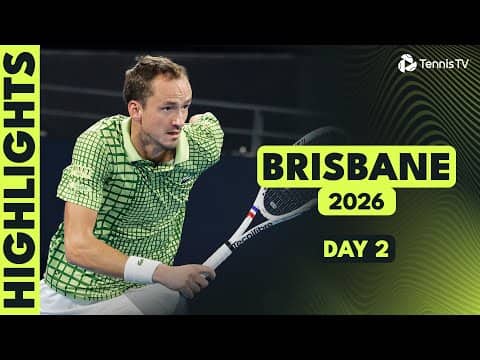 Medvedev Starts New Season; Sweeny Gets On Chair To Hug Opelka | Brisbane 2026 Highlights Day 2