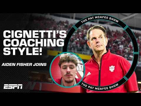 Aiden Fisher reflects on Indiana's CFB journey + Cignetti's impact 👀 | The Pat McAfee Show