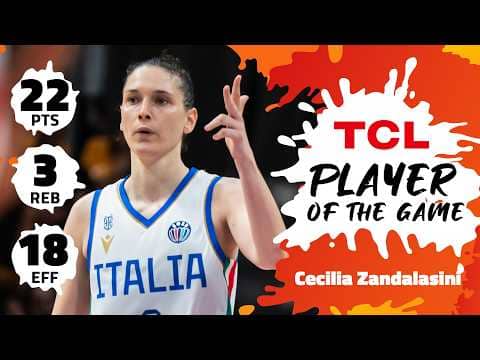 Cecilia Zandalasini (22 PTS) | TCL Player Of The Game | ITA vs ESP | #FIBAWWC 2026 Qualif