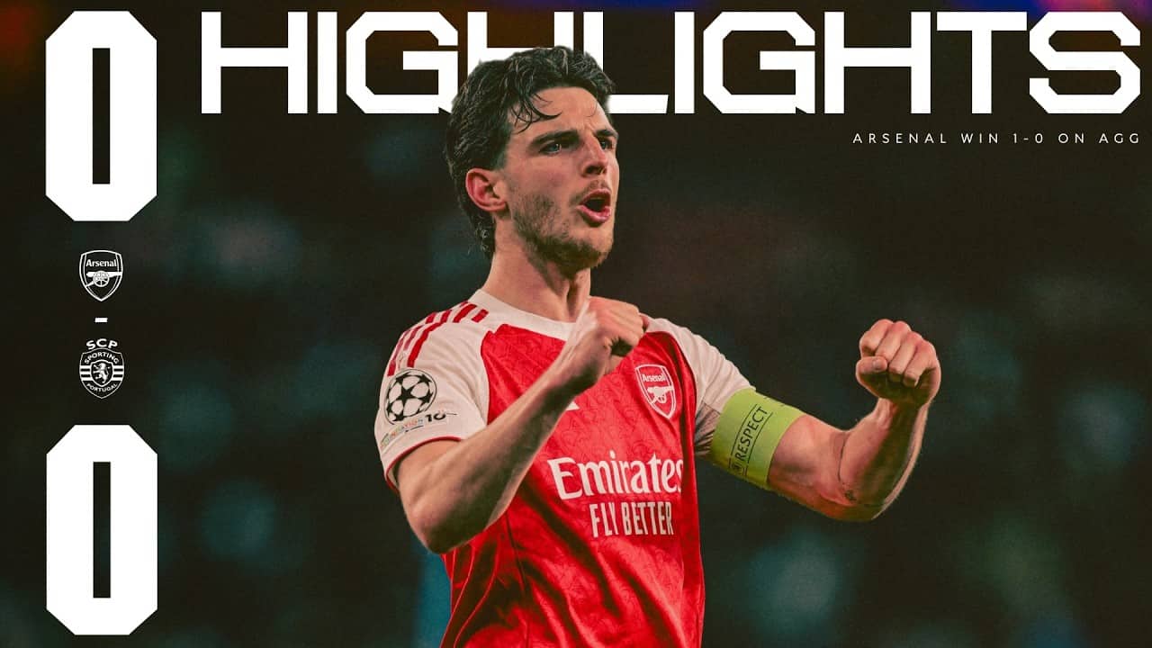 THROUGH TO THE SEMI-FINALS AGAIN | HIGHLIGHTS | Arsenal 0 - 0 Sporting CP (1-0 on agg) | UCL