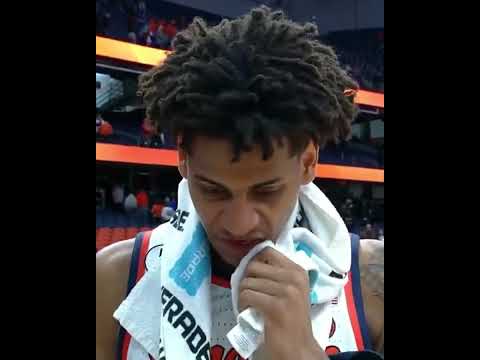 Kiyan Anthony reflecting on his first career start 👀