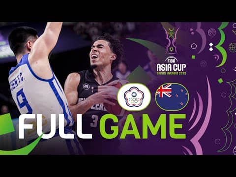 Group Phase | Chinese Taipei v New Zealand | Full Basketball Game | FIBA Asia Cup 2025