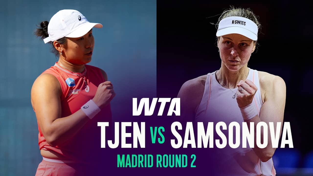 Janice Tjen vs. Liudmila Samsonova | 2026 Madrid Round 2 | WTA Match Highlights