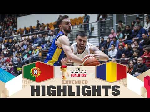 Portugal 🇵🇹 v Romania 🇷🇴 | Extended Highlights | FIBA Basketball World Cup 2027 European Qualifiers