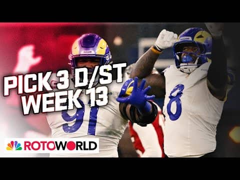 Bucs, Texans, Rams top Defense (D/ST) Start 'Em/Sit 'Em for Week 13 | Rotoworld | NFL on NBC