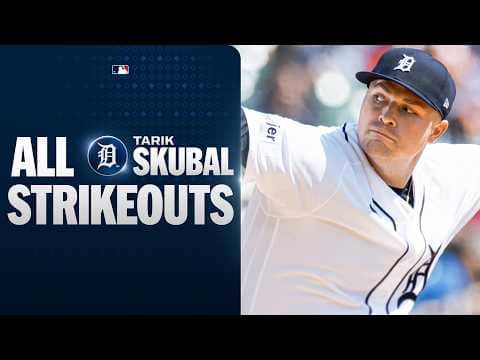 ALL STRIKEOUTS: Tarik Skubal fanned 5 batters for the Tigers! | MLB Highlights