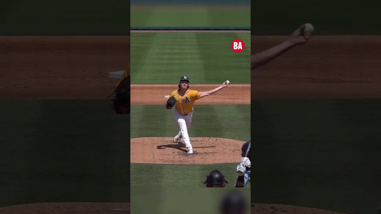 Jamie Arnold, slow-motion whiff #mlbprospects #pitching #pitchingmechanics