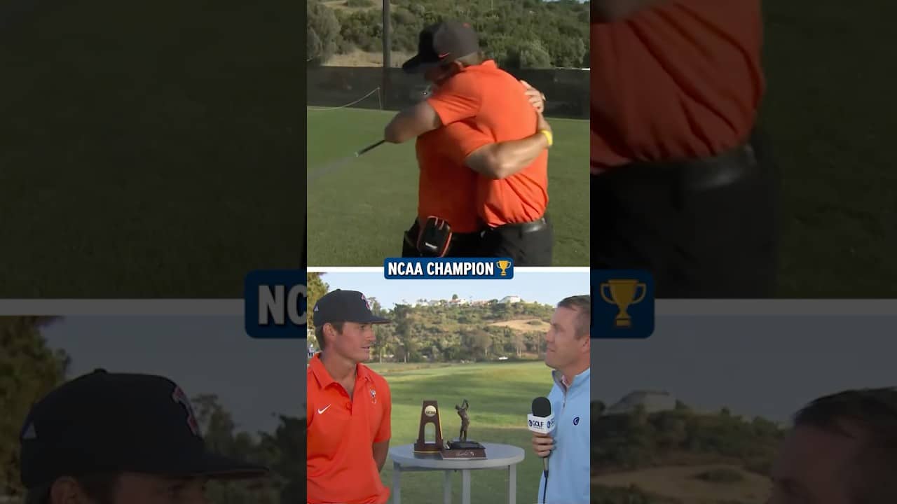 Preston Stout’s Emotional Reaction to Winning the NCAA Individual Title 🏆⛳