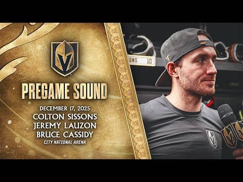 🎥 PREGAME SOUND: Sissons, Lauzon & Cassidy