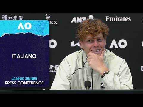 Jannik Sinner Press Conference in Italiano | Australian Open 2026 Fourth Round