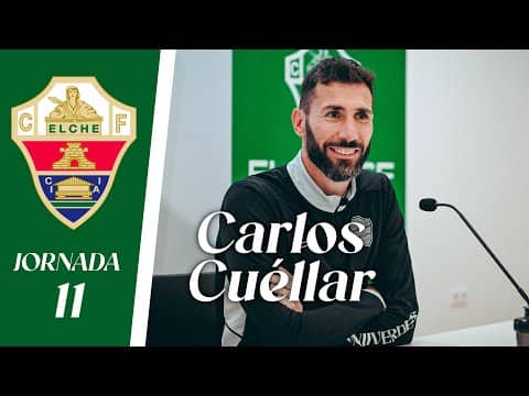 RUEDA DE PRENSA | Carlos Cuéllar habla sobre el Elche Ilicitano - RSD Alcalá | Jornada 11