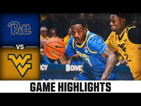 Pitt vs. West Virginia Game Highlights | 2025-26 ACC Men's Basketball