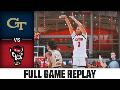 Georgia Tech vs NC State Full Game Replay | 2025-26 ACC Women's Basketball
