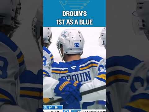 Drouin on the board with the Blues