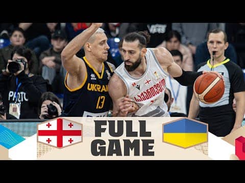 Georgia v Ukraine | Full Basketball Game | FIBA Basketball World Cup 2027 European Qualifiers