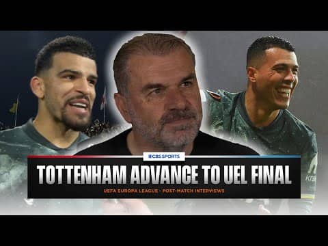 "DESERVED to go through" Ange Postecoglou | "ONE MORE game to go" Solanke as Spurs qualify for FINAL