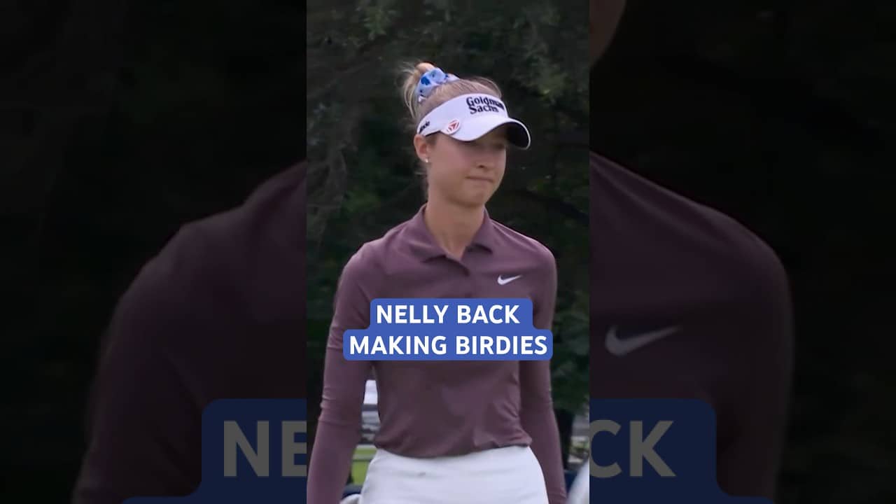 Nelly Korda converts the birdie chance to extend her lead 🔥