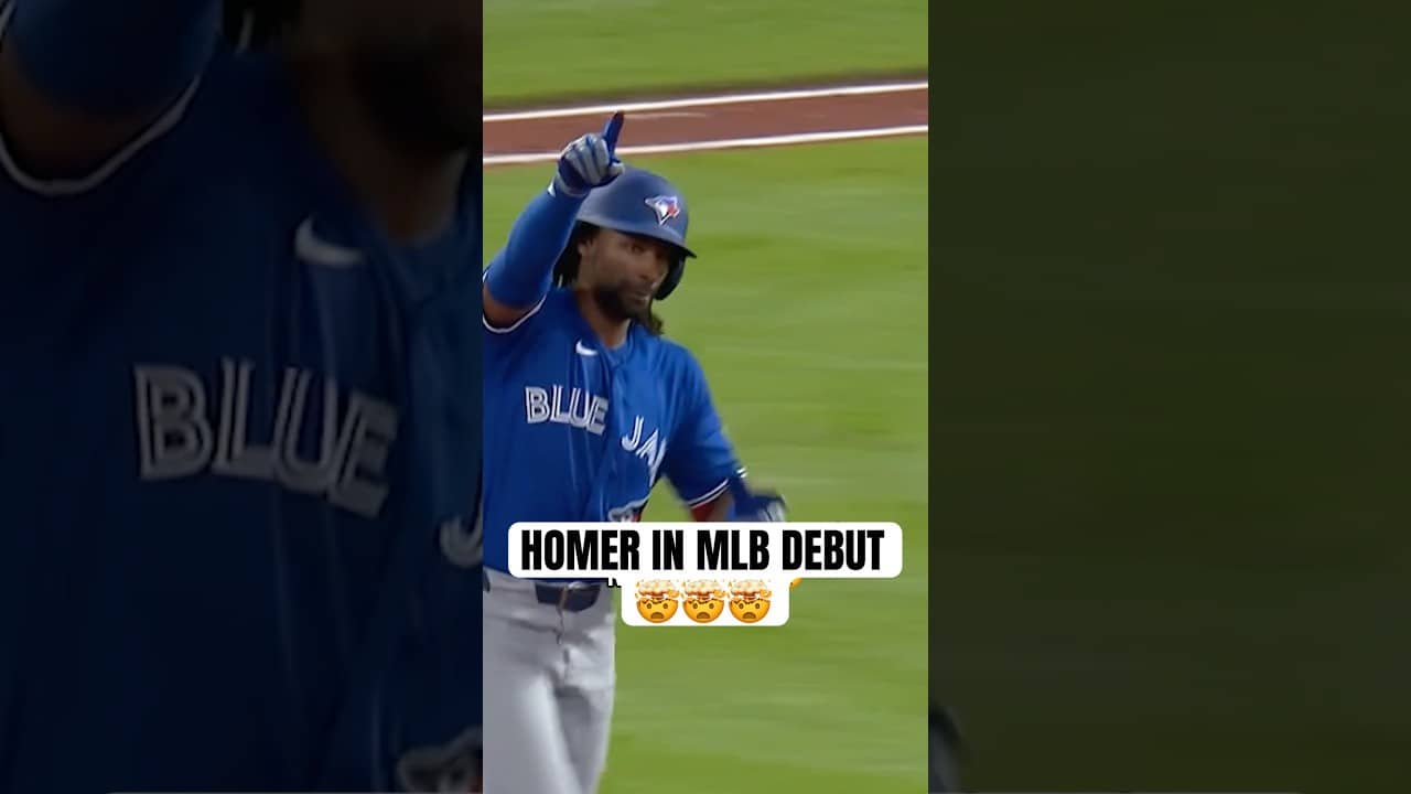 Charles McAdoo hits a home run in his Major League Debut ‼️ #MLB #BlueJays