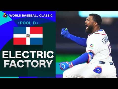 Junior Caminero's ELECTRIC go-ahead home run for the Dominican Republic! ARE YOU NOT ENTERTAINED!? 🫨