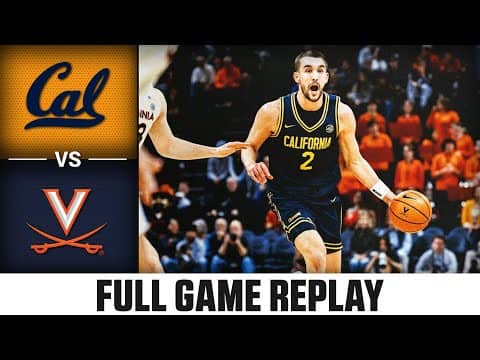 Cal vs. Virginia Full Game Replay | 2025-26 ACC Men's Basketball