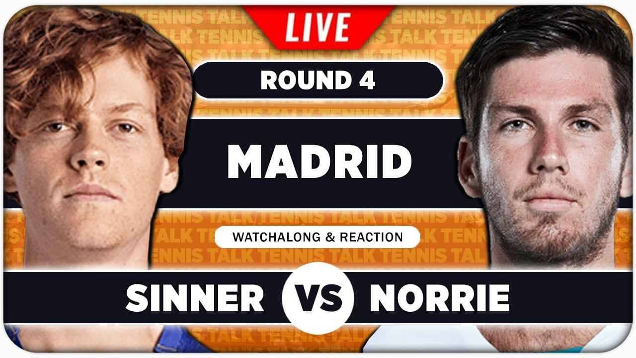 SINNER vs NORRIE • ATP Madrid 2026 • LIVE Tennis Watchalong