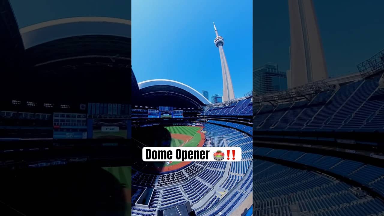 Vitamin D(ome) 😎 #MLB #BlueJays #Toronto #Roof #Summer
