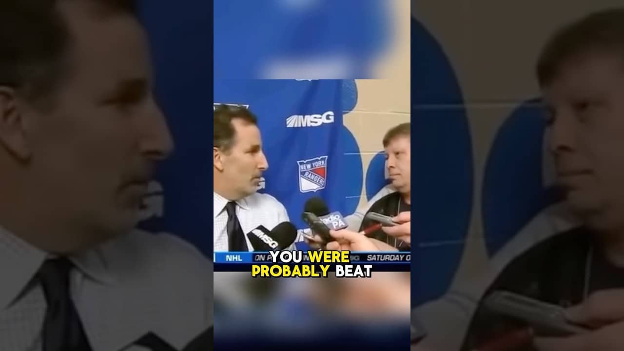 John Tortorella is now with Vegas, throwback to his Larry Brooks feud👀 #NYR #newyorkrangers #shorts