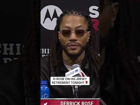 Derrick Rose on his number being retired 🌹