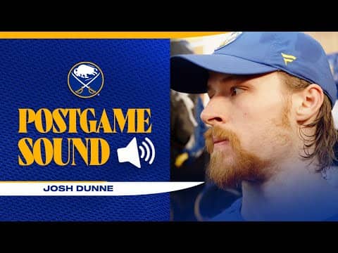 "We're All In It Together" | Josh Dunner After Scoring First NHL Goal | Buffalo Sabres