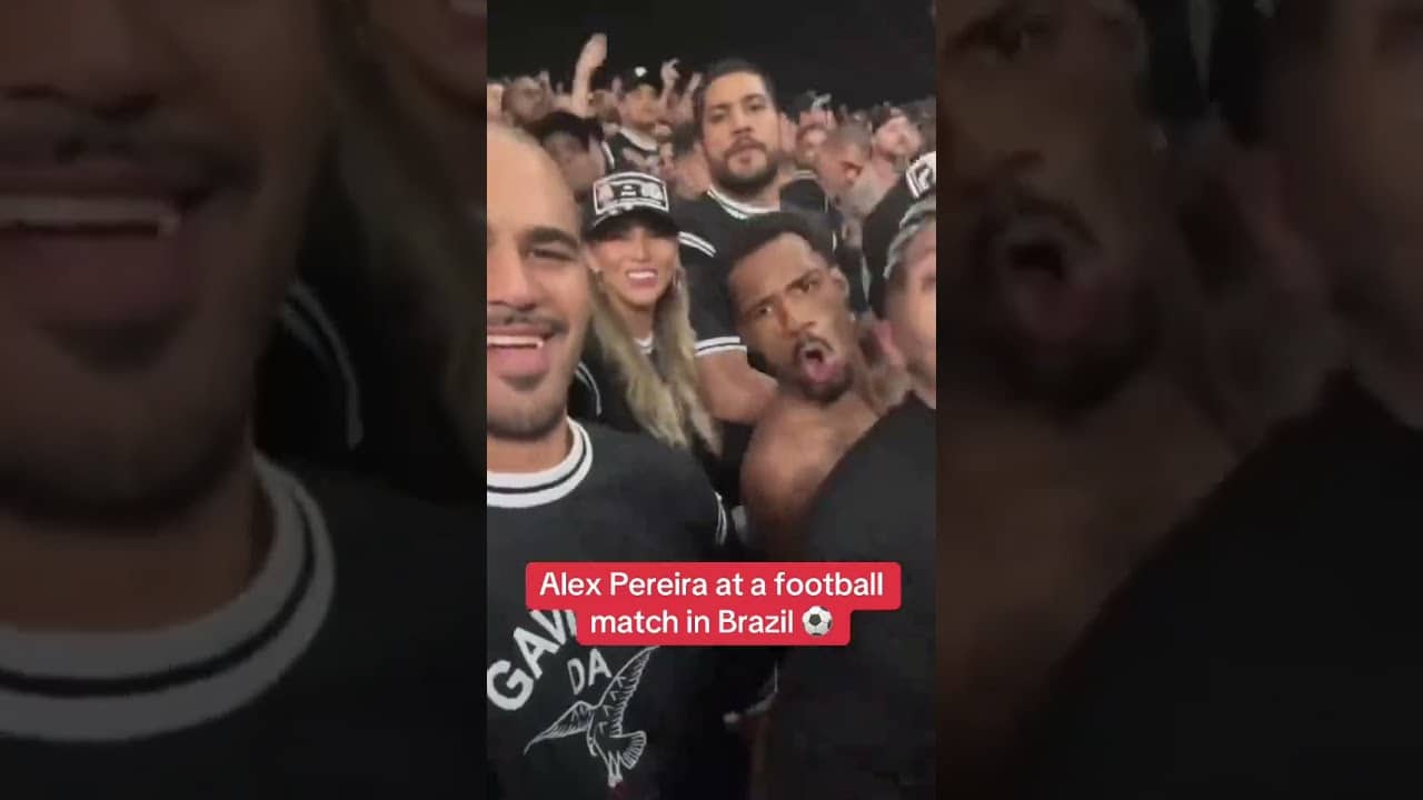 Alex Pereira vibing in the crowd 🙌 (via yousriofficial/IG)
