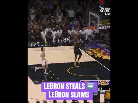 Steal and slam from The King 🔥