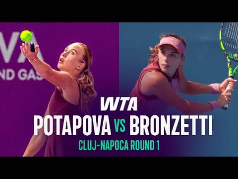 Anastasia Potapova vs. Lucia Bronzetti | 2026 Cluj-Napoca Round 1 | WTA Match Highlights