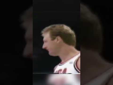 Vintage footage of Larry Bird and Michael Jordan sharing the court. Different era 👑  #AmeriCup