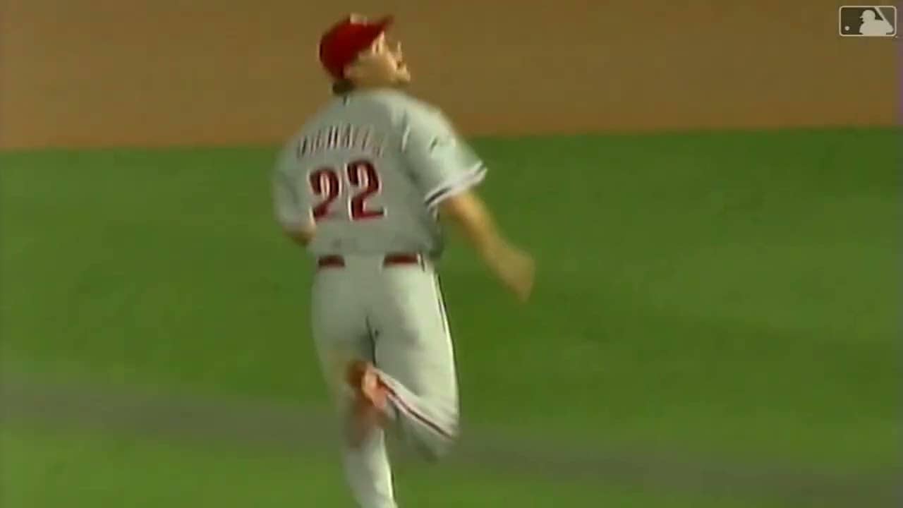 Jason Michaels flips ball into the stands for a homer