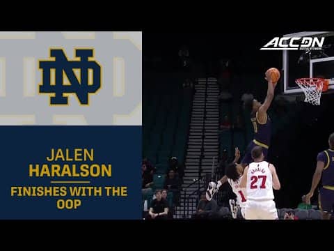 ND's Markus Burton & Jalen Haralson Hook Up On The Break