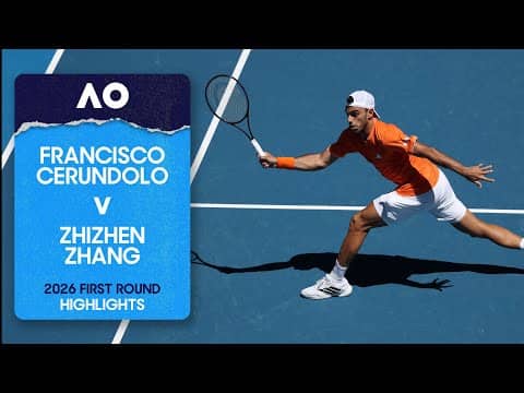 Francisco Cerundolo v Zhizhen Zhang Highlights | Australian Open 2026 First Round