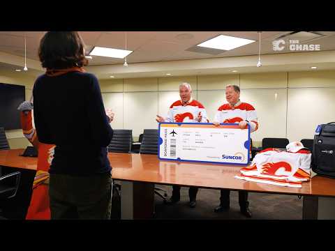 Four lucky Flames fans brought their Hometown Energy on the road thanks to Suncor
