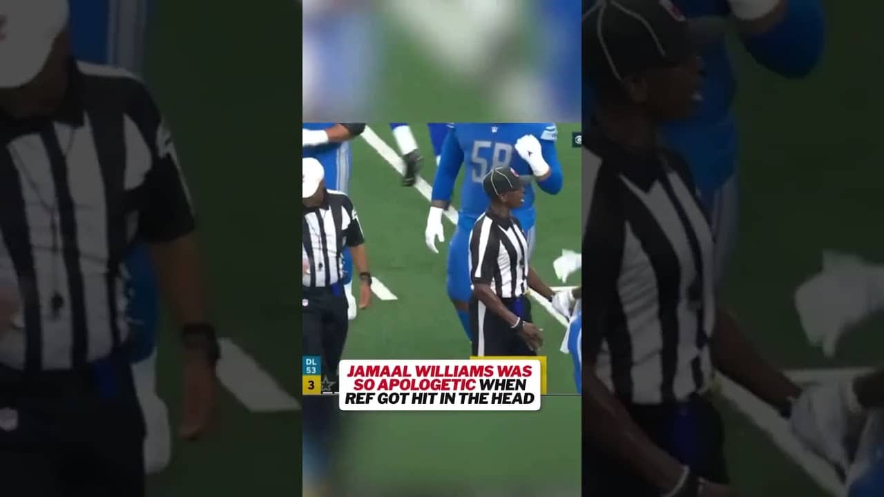 At least the ref laughed it off 😅 #nfl  #football  #ref