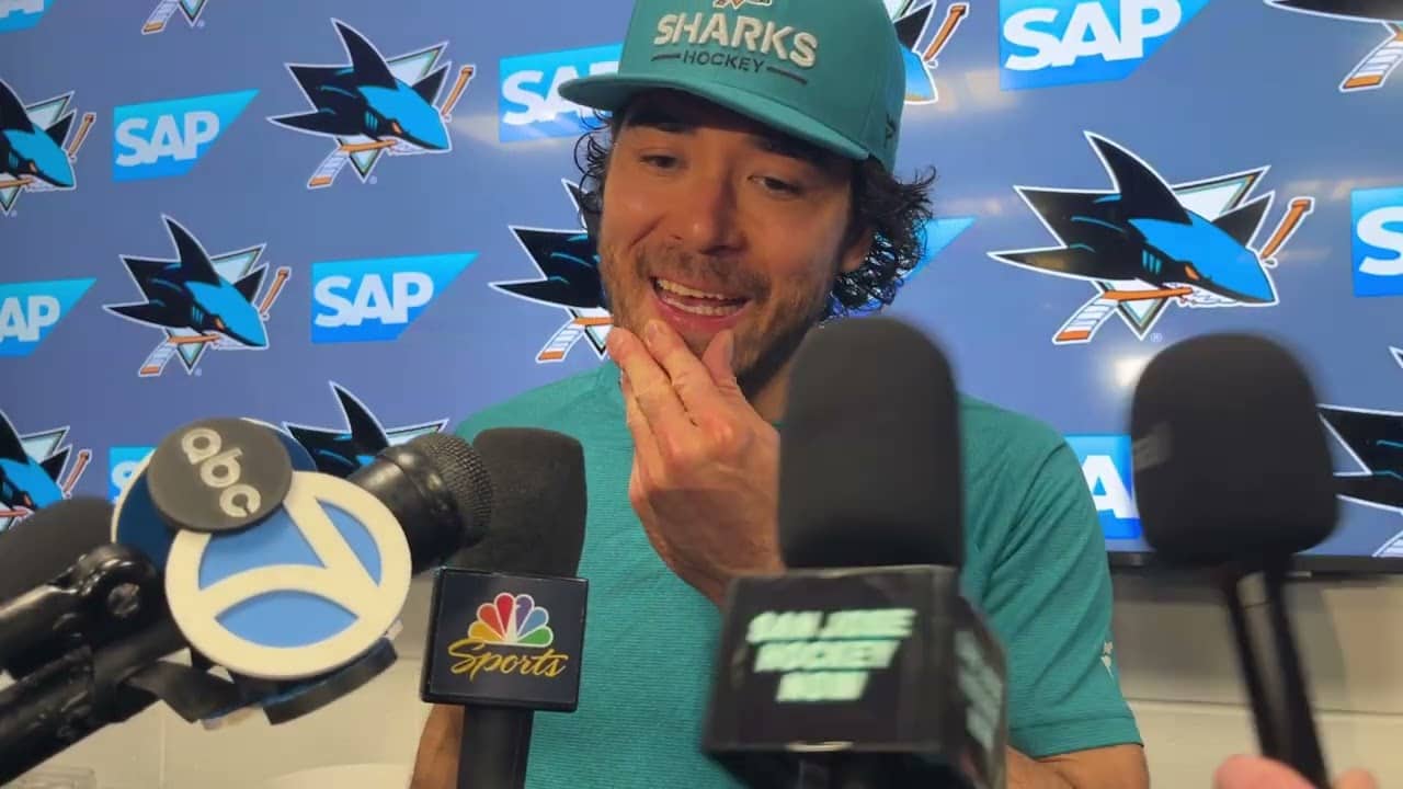 Sherwood on Eklund's Impact, His Goal | Sharks vs. Blackhawks Post-Game (4.6.26)