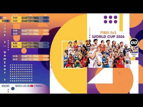 LIVE 🔴 FIBA 3x3 World Cup 2026 | Quarter-Finals | 3x3 Basketball