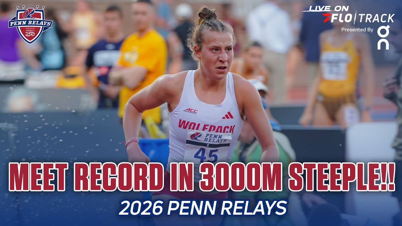 MEET RECORD! Angelina Napoleon Sets Penn Relays 3000m Steeplechase Record!