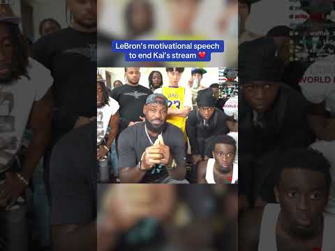 LeBron's motivational speech ❤️ (via @KaiCenat)